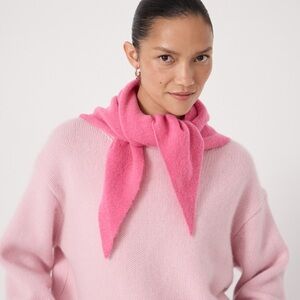 Pink wool blend  Knit Scarf